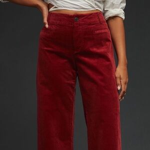 Anthropologie Maeve Collette Wide Leg Corduroy Pants